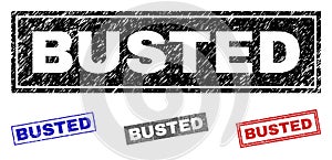 Grunge BUSTED Textured Rectangle Watermarks