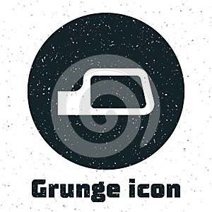 Grunge Car mirror icon isolated on white background. Monochrome vintage drawing. Vector