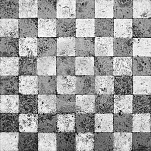 Grunge Checkerboard Mosaic