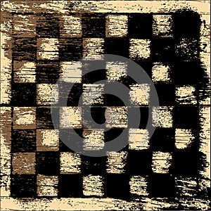 Grunge chessboard background