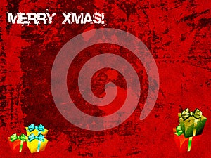 Grunge christmas background