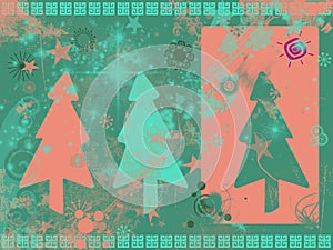 Grunge Christmas background