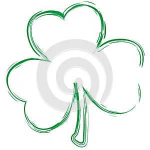 Grunge Clover Leaf