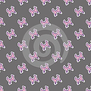 Grunge colored graffiti seamless pattern vector illustration