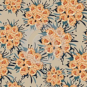 Grunge colored graffiti seamless pattern vector illustration