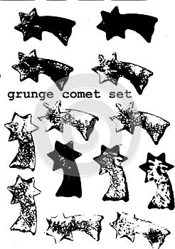 Grunge comets brushes