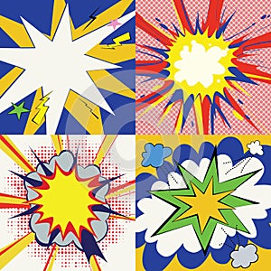 Grunge Comic Cartoon Effects set