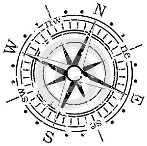 Grunge compass