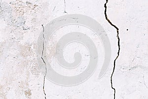 Grunge concrete cement wall with crack