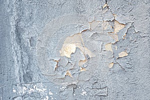 Grunge concrete cement wall with crack in industrial building