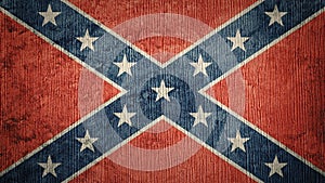 Grunge Confederate flag. Confederation flag with grunge texture