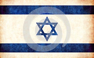 Grunge country flag illustration Israel