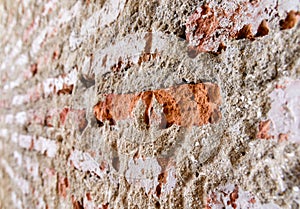 Grunge cracked brick wall