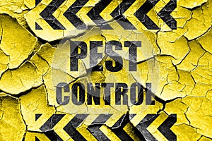 Grunge cracked Pest control background