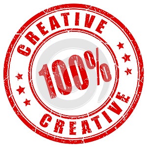 Grunge creative stamp