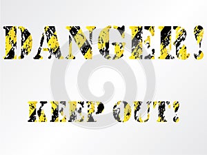 Grunge danger background