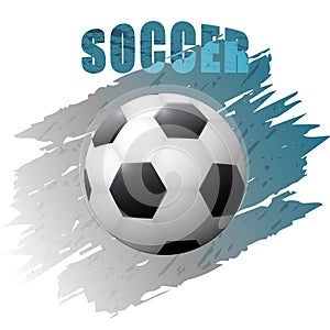 Grunge design with soccer ball