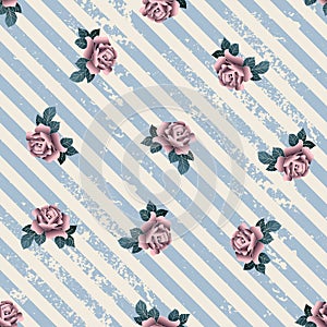 Grunge diagonal strips in nautical style.