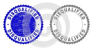 Grunge DISQUALIFIED Scratched Stamp Seals