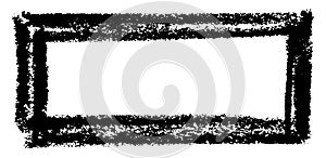 Grunge Double-Line Rectangle Frame