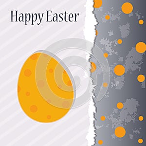 Grunge Easter greeting template