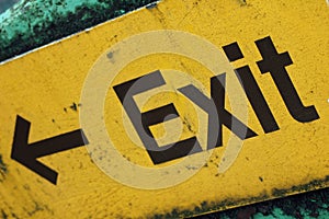 Grunge Exit Sign