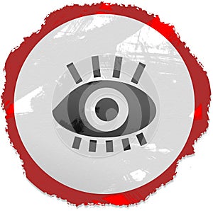 Grunge eye sign