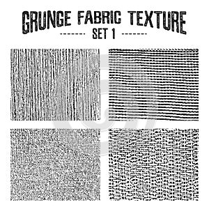 Grunge fabric textures set 1.