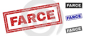 Grunge FARCE Scratched Rectangle Watermarks