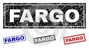 Grunge FARGO Scratched Rectangle Watermarks