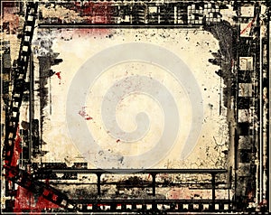 Grunge film frame