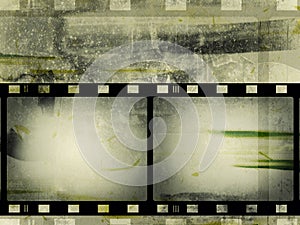 Grunge film frame with space for text or image