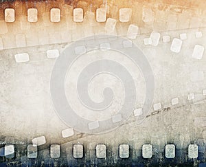 Grunge film strip background