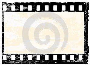 Grunge filmstrip frame