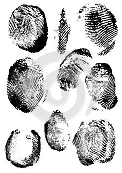 Grunge fingerprint photo