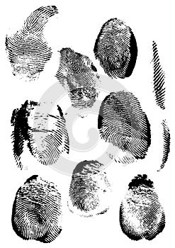 Grunge fingerprint photo