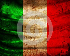Grunge flag Italy