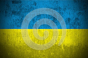 Grunge Flag Of Ukraine