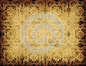 Grunge floral background