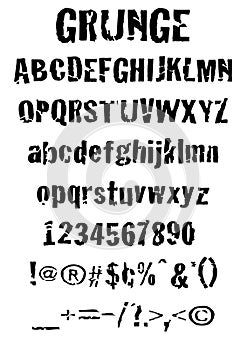 Grunge Font 1