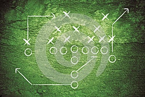 Grunge Football Play photo