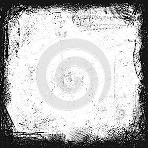 Grunge frame background. Old paper texture. Vector Illustration