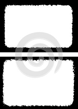 Grunge Frame Design set, Dynamic Grunge Frame Design, Two Rectangular Frames
