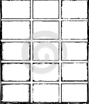 Grunge Frames Collection. Vector Design Illusration