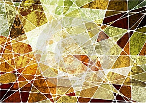 Grunge geometric mosaic background