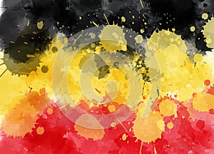 Grunge German flag background