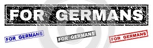 Grunge FOR GERMANS Textured Rectangle Watermarks