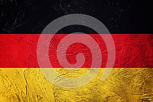 Grunge Germany flag. German flag with grunge texture.