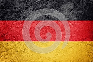 Grunge Germany flag. German flag with grunge texture.