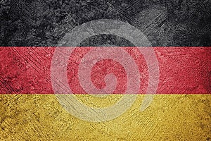 Grunge Germany flag. German flag with grunge texture